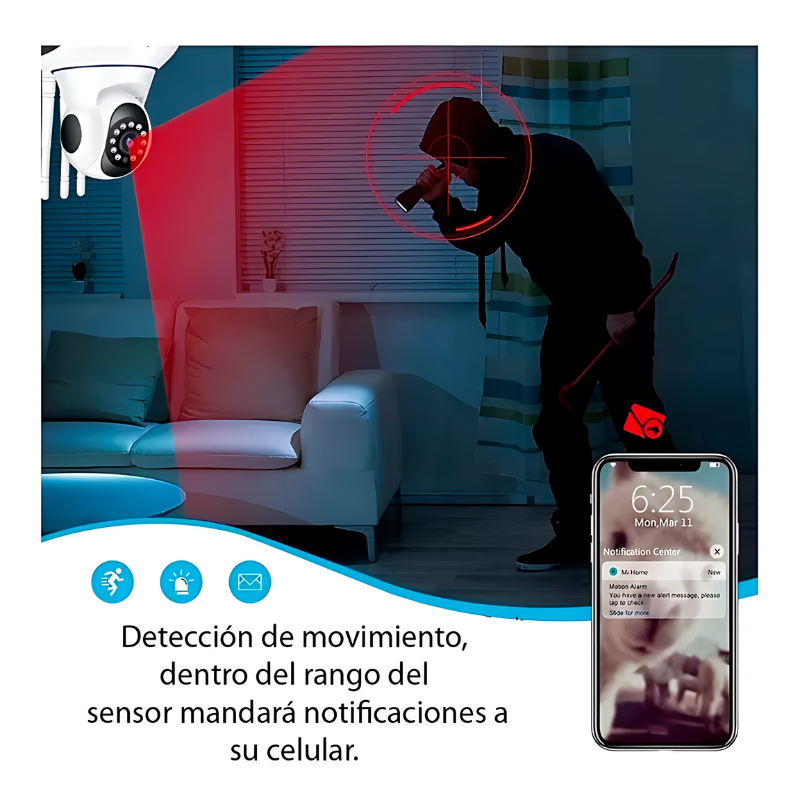 CAMARA DE SEGURIDAD ROBOTICA WIFI