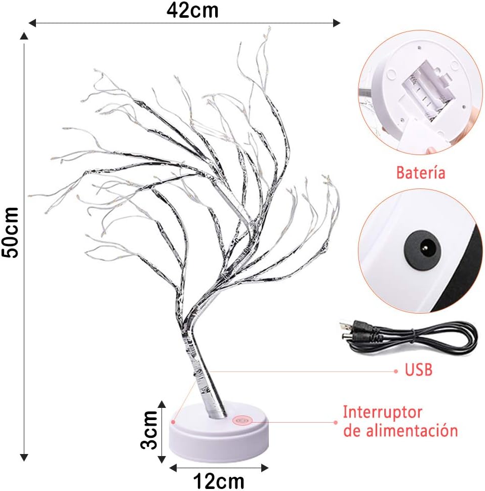 Lampara Bonsai Luz hada - Gota